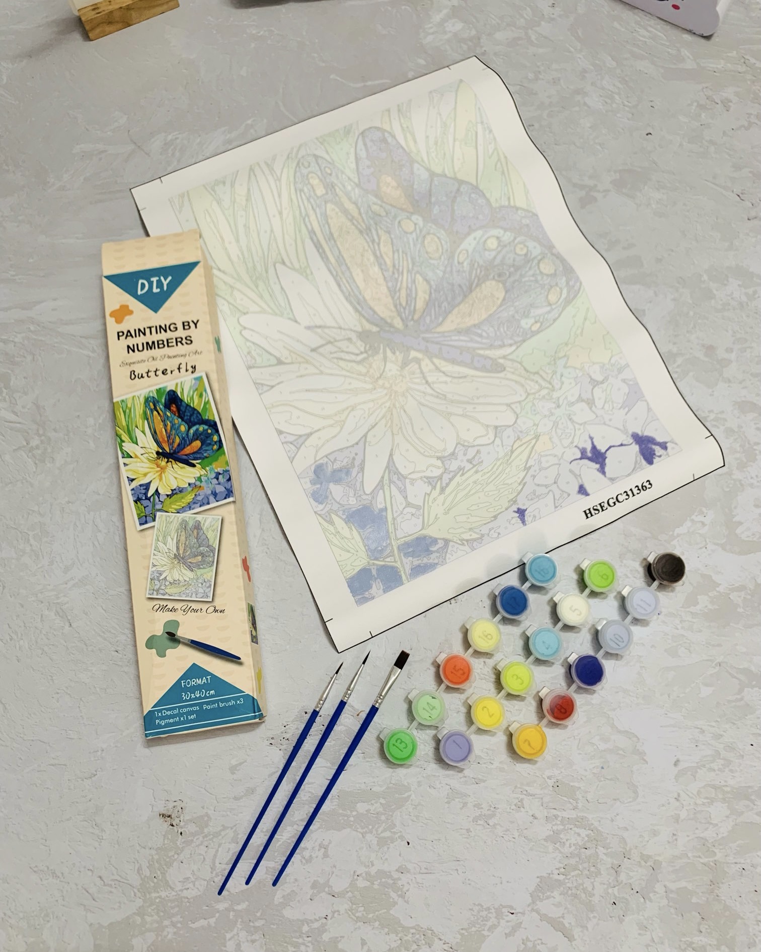 نقاشی شماره ای ابرنگی