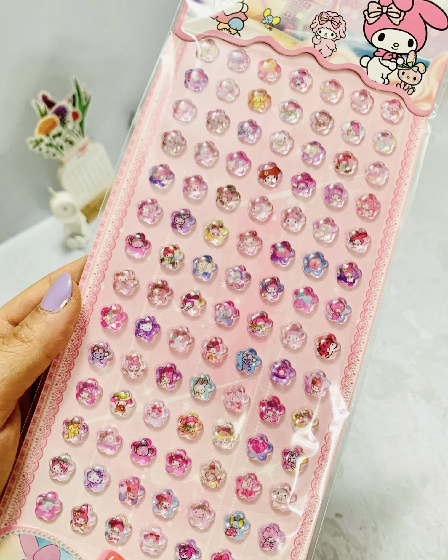 استیکر ریز کریستالی