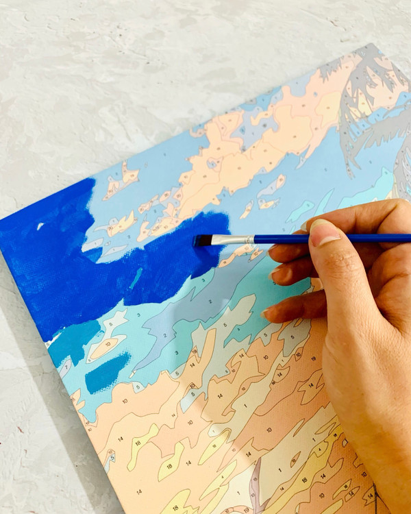 نقاشی روی بوم حرفه ای