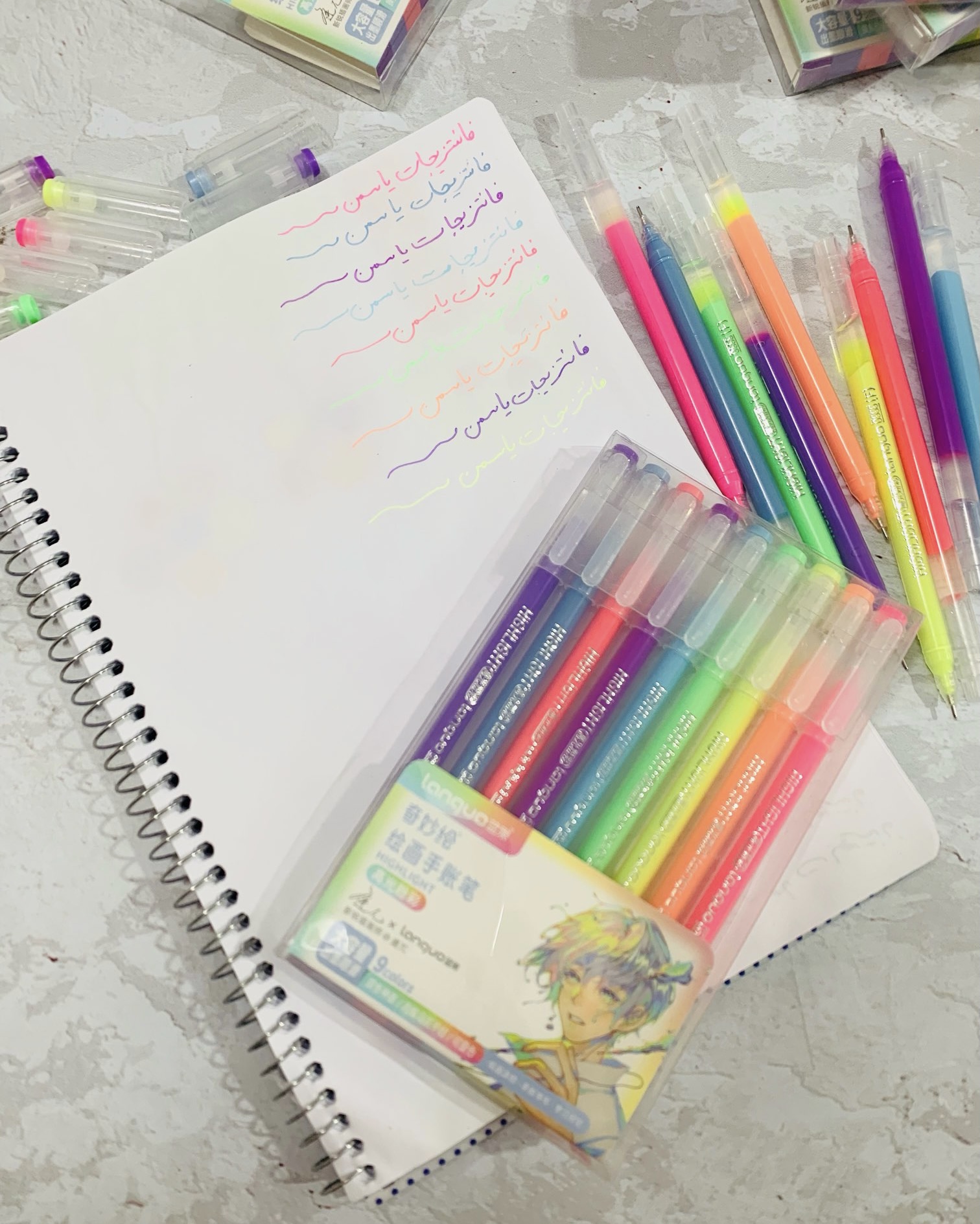 پک‌رواننویس ۹ رنگ‌وارداتی