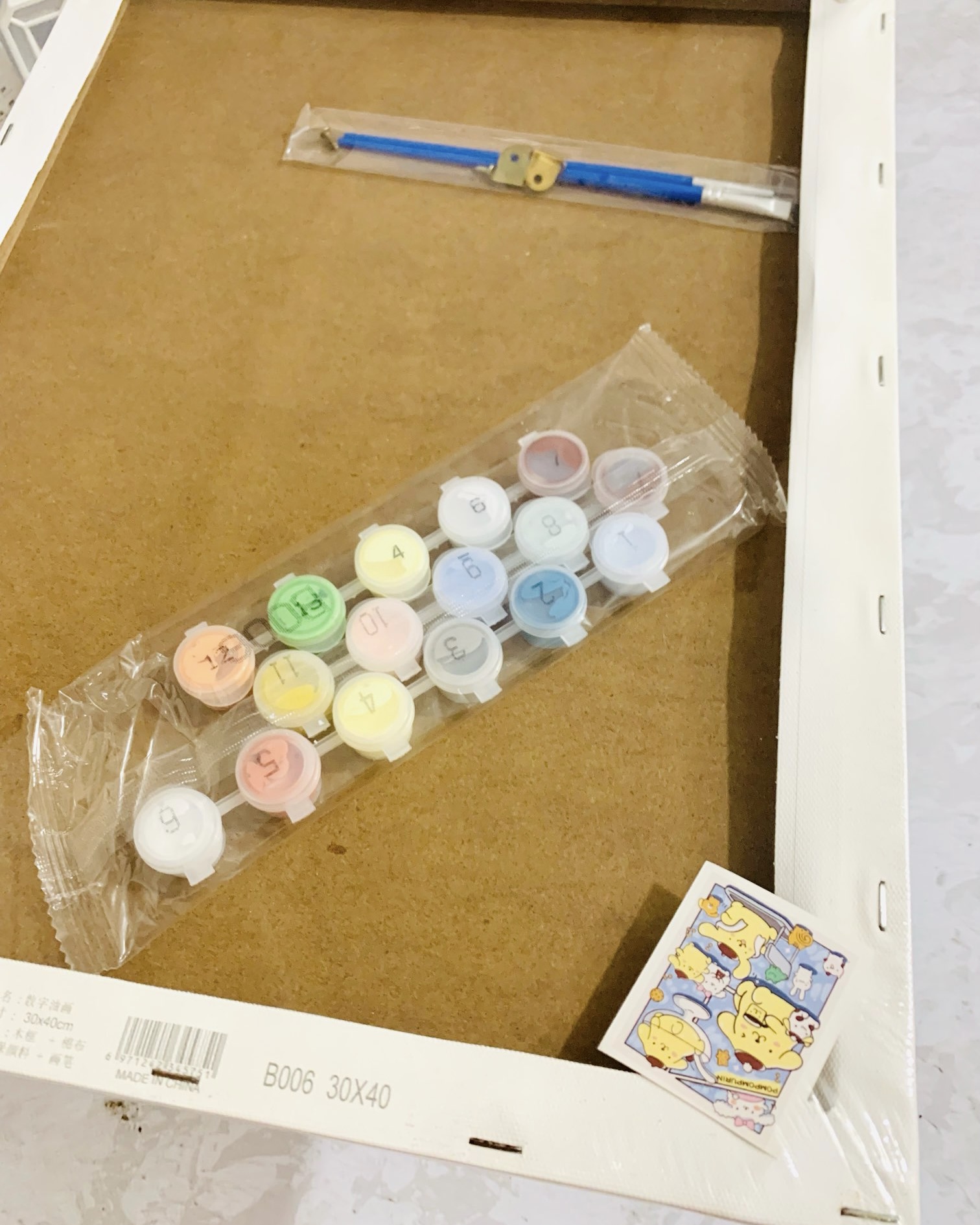 بوم نقاشی با اعداد