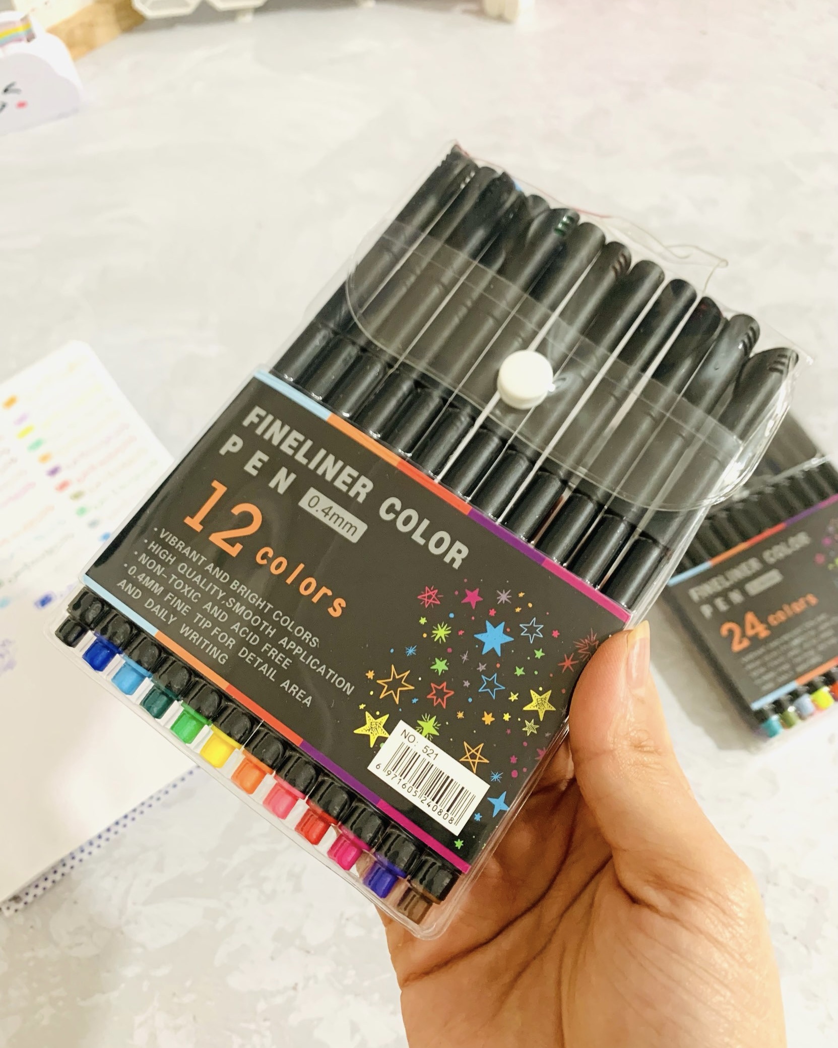 رواننویس نوک نمدی ۱۲ و ۲۴ رنگ