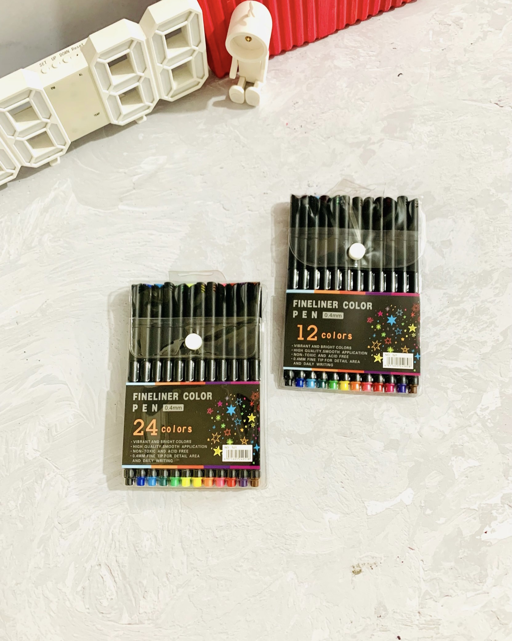 رواننویس نوک‌نمدی ۱۲ رنگ