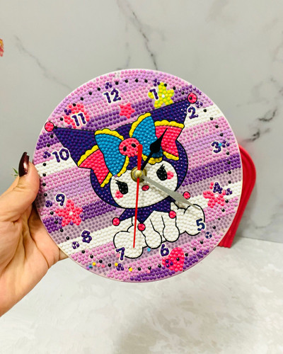 نقاشی الماسی ساعت کرومی