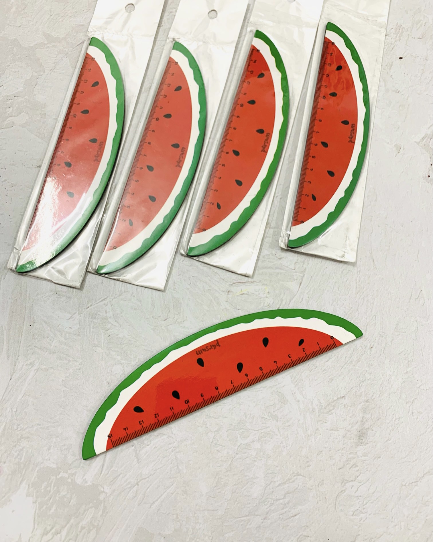 خطکش چوبی ۱۵ سانتی هندوانه