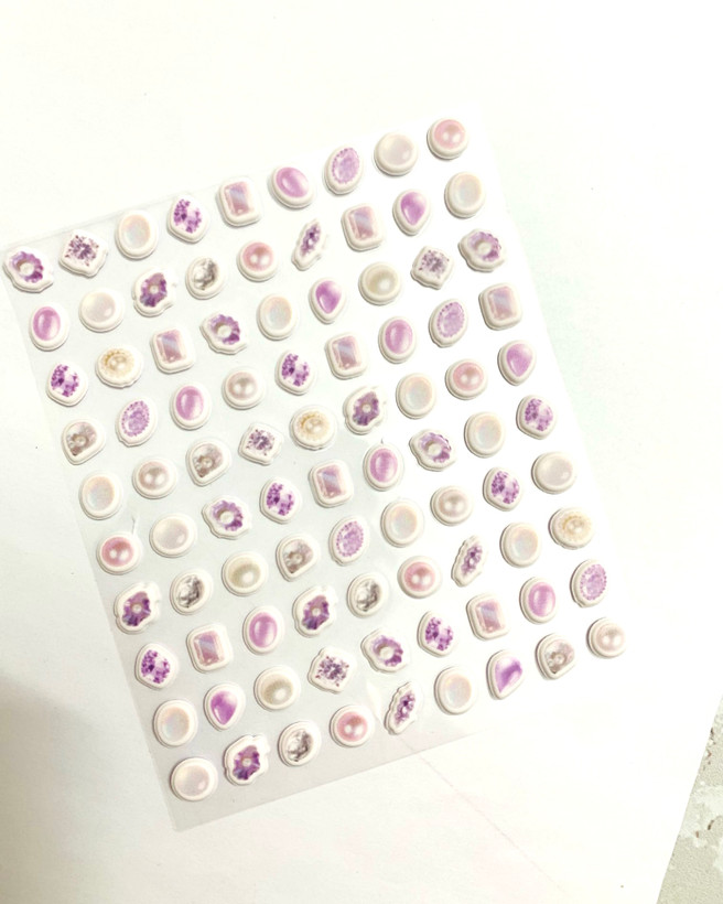 استیکر ریز پفکی وارداتی دیزاین وسایل وقاب گوشی